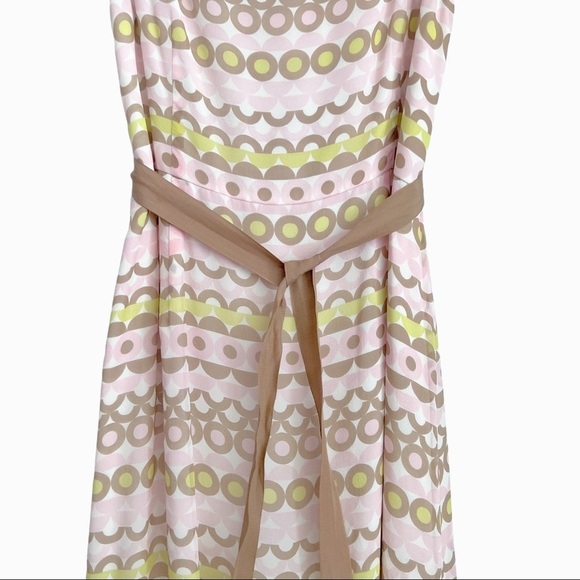 Hobbs Invitation Silk Chiffon Circle print Dress SZ 18 Multicolor - Picture 12 of 16